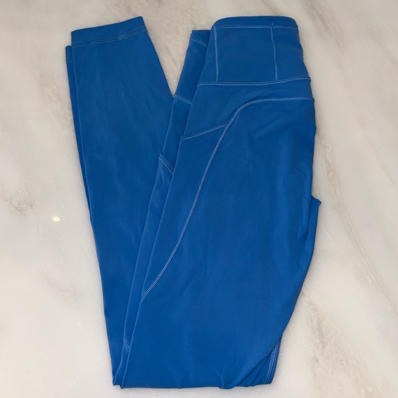Lululemon Fast and Free Brushed High-Rise Tight- Blue Nile 28” - Picture 6 of 8